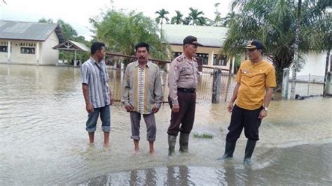 Banjir Mulai Rendam Gampong Seumantok Di Aceh Barat Serambinews