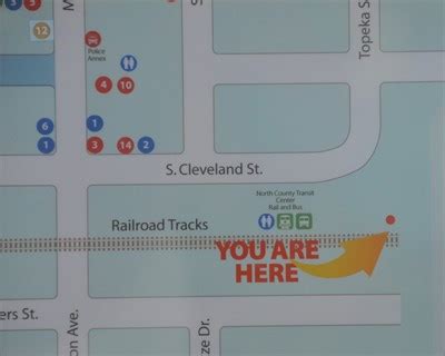 Oceanside Transit Center Railroad Platform - 'You Are Here' Maps on Waymarking.com