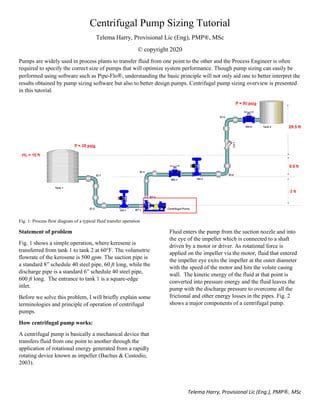 Centrifugal pump sizing tutorial | PDF