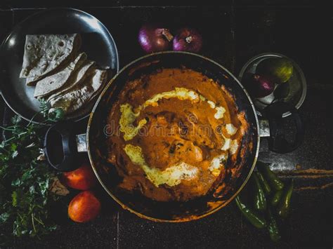 Authentic Indian Style Butter Chicken Stock Photo - Image of india