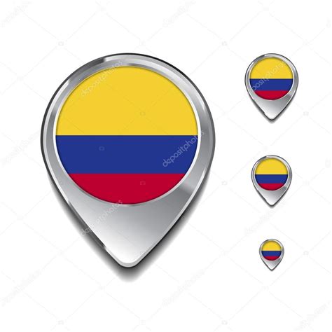 Colombia Flag Map