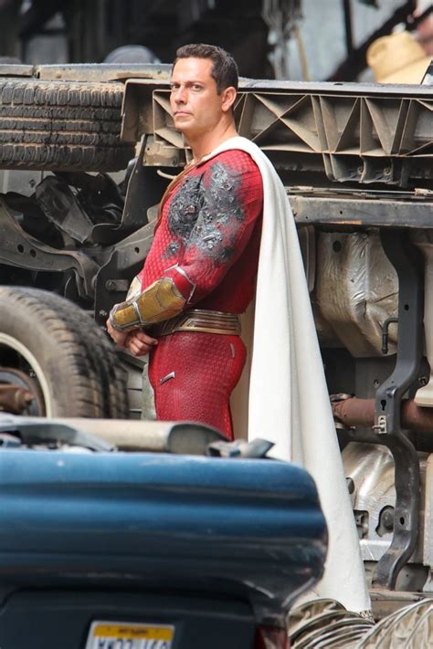 New Shazam Fury Of The Gods Set Photo Shows Off Battle Damaged Suit