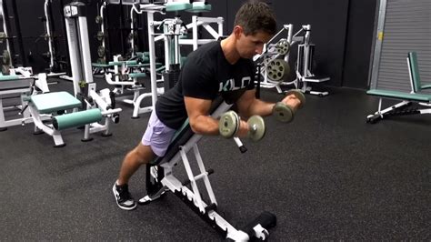 Curl Prone 45˚ Incline Db Offset Youtube