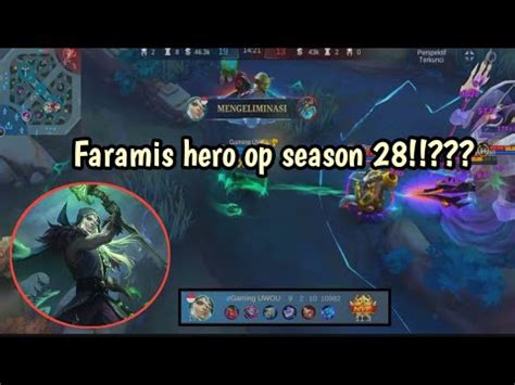 GAMEPLAY HERO FARAMIS SEASON 28 TERLALU OP DAMAGENYA GAK NGOTAK