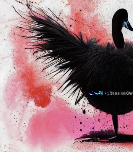 Tim Burtons Style Black Swan By Alex Pardee And Nekro Stable