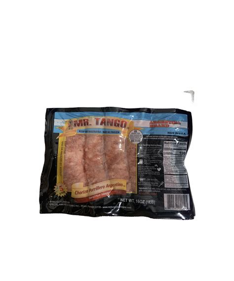 Mr Tango Chorizo Argentino 16 Oz Nuestra Tienda Latina