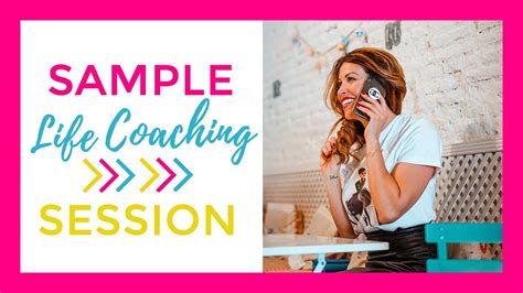 Life Coach Sample Life Coaching Session Youtube