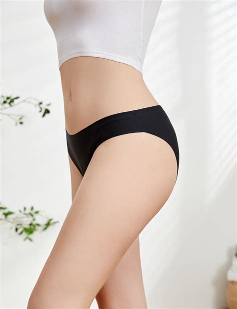 Snapklik Caterlove Womens Seamless Underwear No Show Stretch Bikini Panties Silky