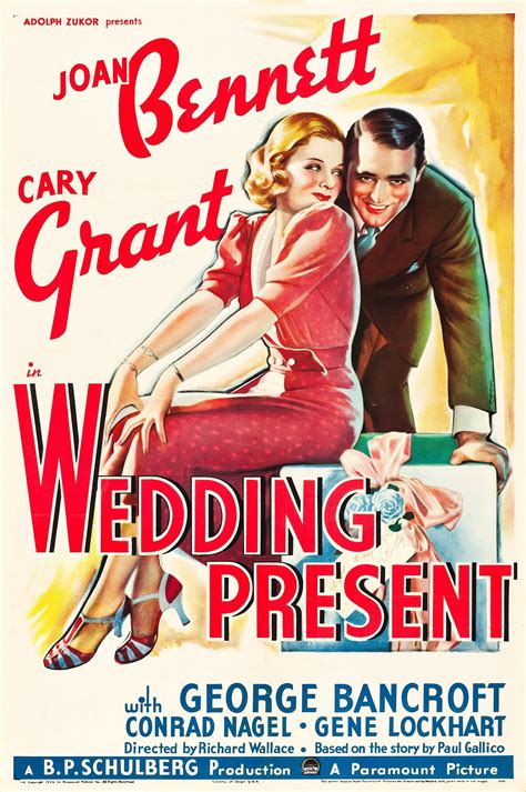 Wedding Present 1936 Cary Grant Iconic Movie Posters Classic Films