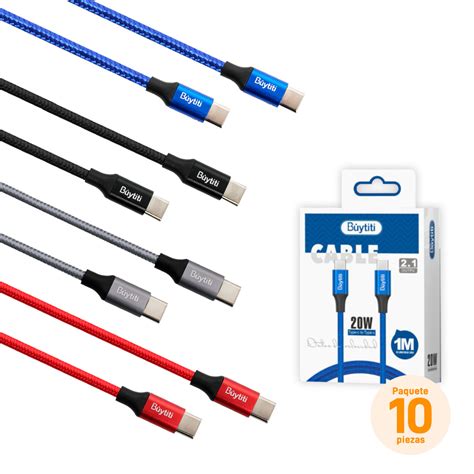 Paquete De Cables Tipo C A Tipo C M Buytiti Distribuidor Mayorista