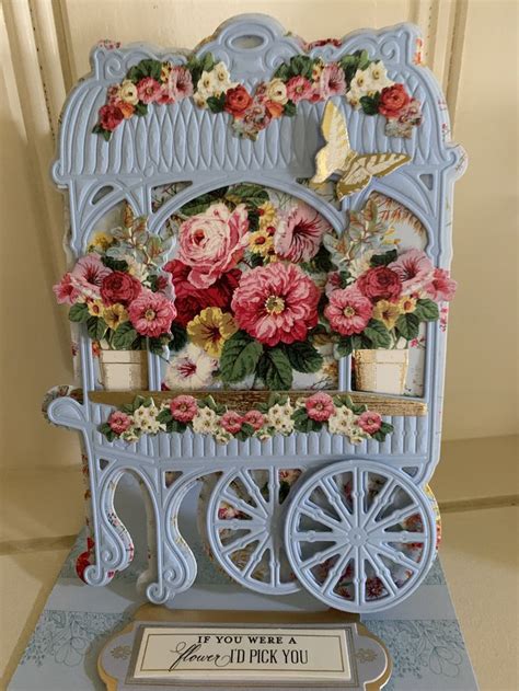 Pin By Cathy Gonzales On Easter Cards Anna Griffin Cards Flower Cart