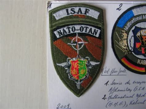 Patch Militaire Isaf Service Essences En Afghanistan R Eur