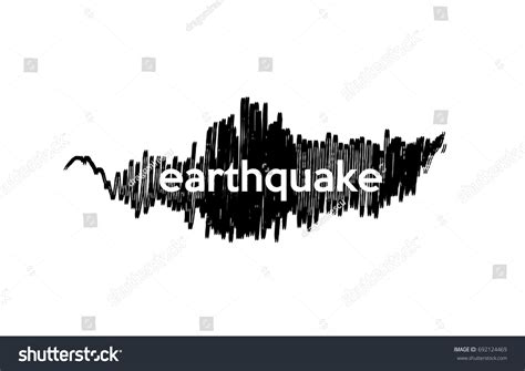 Earthquake Seism Seismology Detection Concept Logo Stock Vector ...