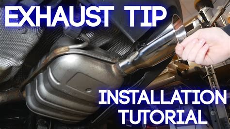 How To Install Exhaust Tips Aftermarket Muffler Tip Installation