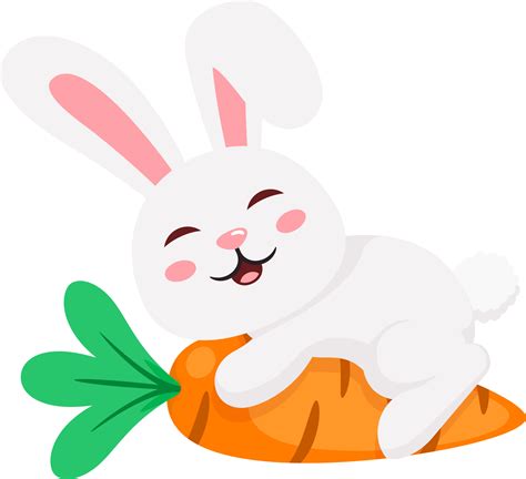 Easter Bunny Rabbit And Eggs Png