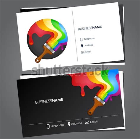 Painting Business Card Templates | Free & Premium 31+ PSD, Ai, Word ...