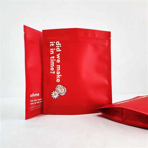 Biodegradable Kraft Stand Up Pouches Food Packaging With Zipper