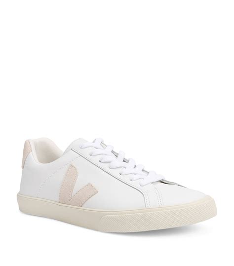 Womens Veja White Leather Esplar Sneakers Harrods Uk