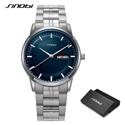 Sinobi New Arrival Man S Watch Blue Face Business Men S Quartz