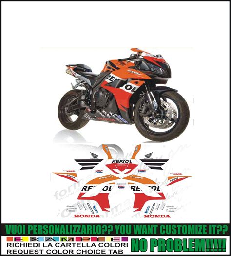 Graphicsmoto H Kit Adesivi Decal Stickers Honda Cbr Rr Repsol