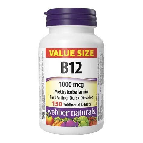 Webber Naturals Vitamin B12 1000 Mcg