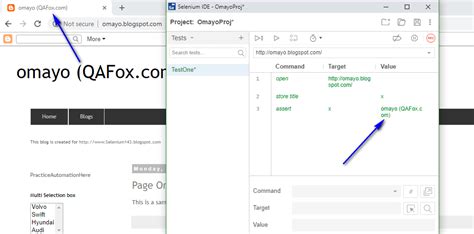 New Selenium Ide Using Assert Command Qafox