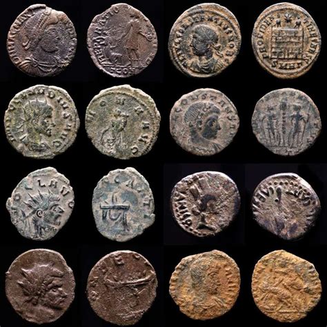 Imperio Romano Lot Comprising Eight Ae Coins Antoninianus Follis