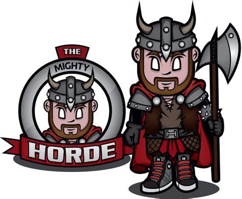 "The Horde" Logo + Character Development on Behance