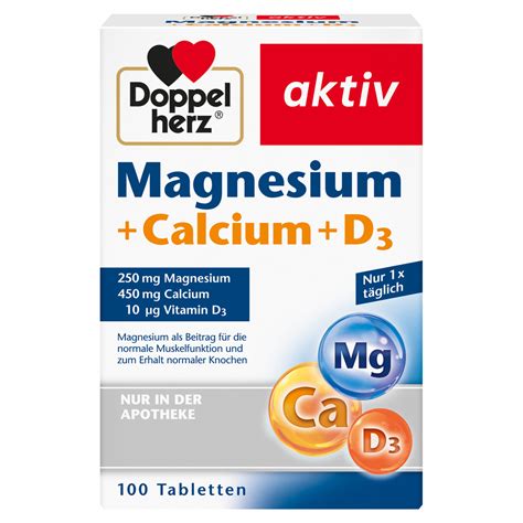 Erfahrungen zu DOPPELHERZ Magnesium Calcium D3 Tabletten 100 Stück