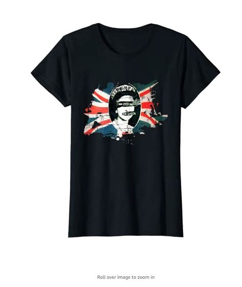 Women S Sex Pistols Official Flag God Save The Queen T Shirt Rock