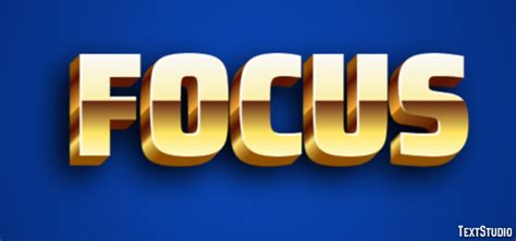 Focus Text Effect and Logo Design Word