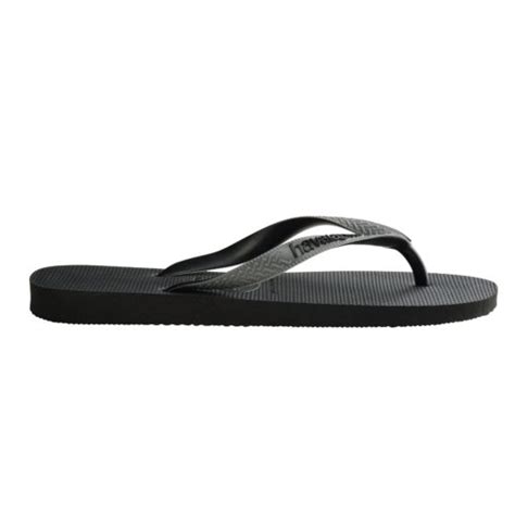 Havaianas Mens Top Mix Black Steel Grey Flip Flops Ic Clothing