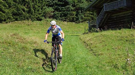 Mountainbike Tour Mit Hindernissen Viehscheid Gatter Und Viele