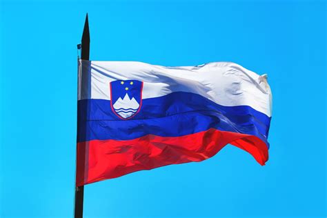 Slovenie Vlag Vlag Van Slovenie Als Ronde Glanzende Pictogram Knop