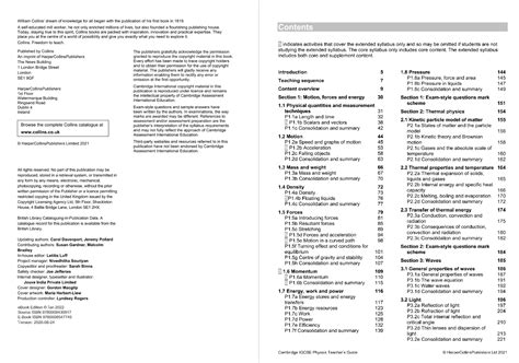 S Ch Collins Cambridge Igcse Physics Teacher S Guide Third Edition