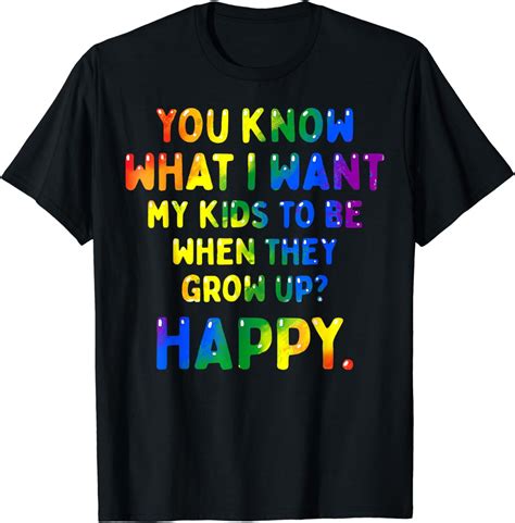 LGBTQ Gay Pride Month Awareness Parents Rainbow T Shirt Walmart