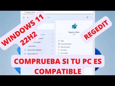 Comprobar Si Tu Pc Es Compatible Con Windows H Con Regedit Youtube