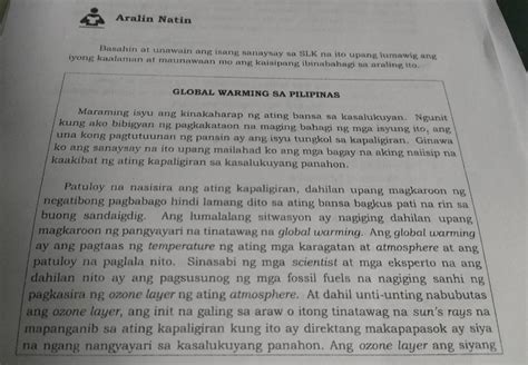 Tungkol Saan Ang Nanaysay Ano Ang Pangunahing Kaisipan Ang Nais Hot