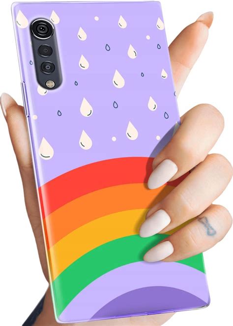 Hello Case Etui Do Lg Velvet Tęcza Rainbow Obudowa Case Etui na