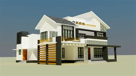 Modern house Free 3D Model - .blend - Free3D