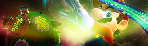 Super Mario Galaxy Backgrounds - The characters fight on a small ...