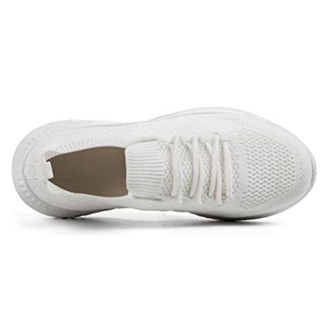 Akk Slip On Shoes For Women All White Walking Tennis Sneakers Mesh