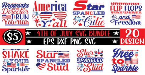 4th Of July Svg Bundle Bundle · Creative Fabrica