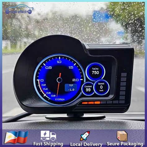 P6 OBD GPS Dual System Head Up Display Car HUD Gauge Digital Obd2 Meter