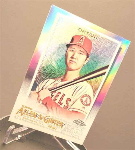 Shohei Ohtani Silver Chrome Refractor 2020 Topps Allen And Ginter 2