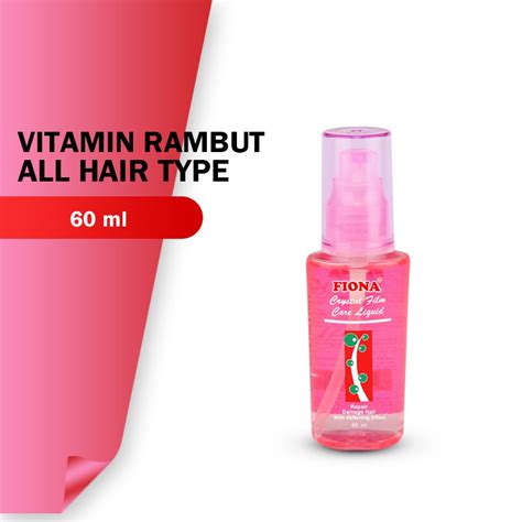 Fiona Crystal Film Pink Vitamin Rambut 60 Ml Shopee Indonesia