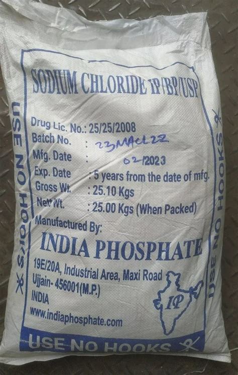 Sodium Chloride Ip 99 25 Kg Bag At Rs 30 Kg In New Delhi ID