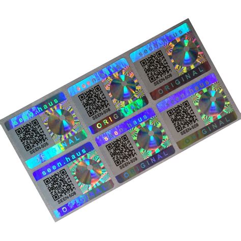 Customized Printing Vinyl 3D Holographic Security Labels Instagram