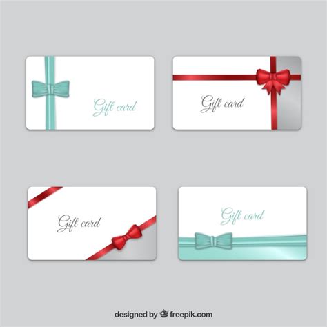 Colecci N Tarjetas De Regalo Descargar Vectores Gratis