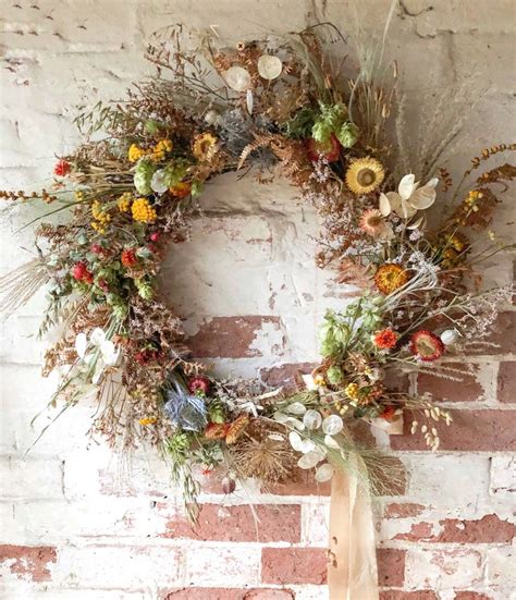 Dried Flower Wreath | Dried flower wreaths, Dried flowers, Flower wreath